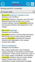 Lippincott Nursing Advisor screenshot