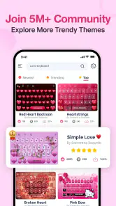 Love Keyboard Themes & Fonts screenshot