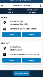 MacroPoint for Truckers screenshot