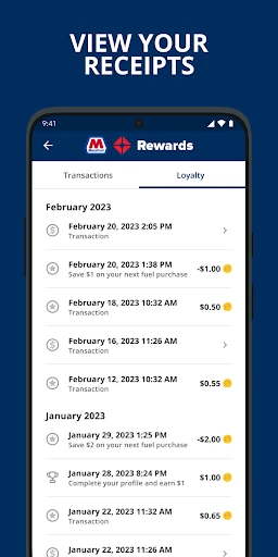 Marathon ARCO Rewards screenshot