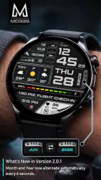 MD339 Digital watch face screenshot