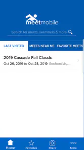 Meet Mobile: Swim screenshot