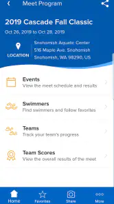 Meet Mobile: Swim screenshot