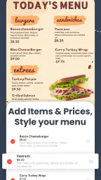 Menu Maker, Menu Templates screenshot