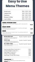 Menu Maker, Menu Templates screenshot