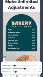 Menu Maker, Menu Templates screenshot