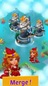 Merge Mermaids-magic puzzles screenshot