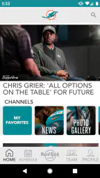 Miami Dolphins screenshot