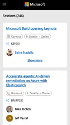 Microsoft Build screenshot