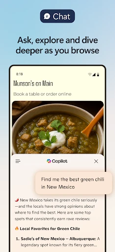 Microsoft Edge: AI browser screenshot
