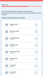 Mileage Log from Google Maps screenshot
