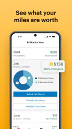 Mileage Tracker & Log - MileIQ screenshot