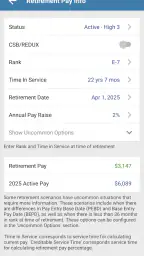 Military Retirement screenshot