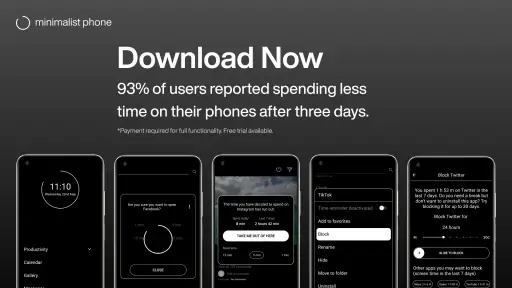 minimalist phone® Screen Time screenshot