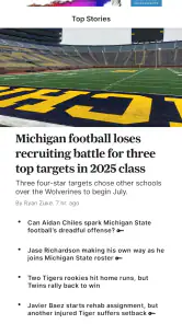 MLive.com screenshot
