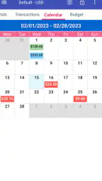 MoBill Budget and Reminder screenshot