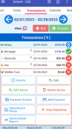 MoBill Budget and Reminder screenshot