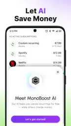 MonoBoost Cancel Subscriptions screenshot