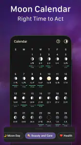 Moon Phase Calendar - MoonX screenshot