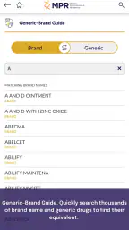 MPR Drug and Medical Guide screenshot