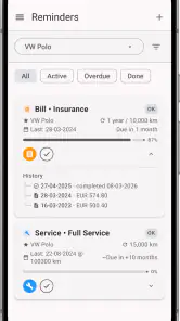 My Cars — Fuel & Cost Tracker screenshot