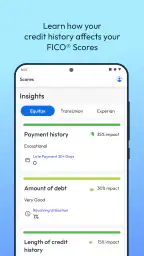 myFICO - Credit Score Tracking screenshot