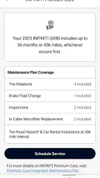 MyINFINITI App screenshot