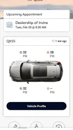 MyINFINITI App screenshot