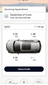 MyINFINITI App screenshot