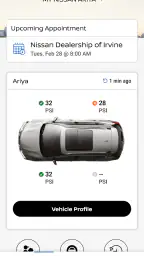 MyNISSAN® screenshot