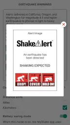 MyShake Earthquake Alerts screenshot