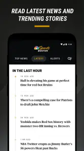 NBC Sports Boston: Team News screenshot