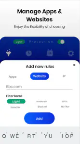 Netspark Real-time filter screenshot