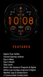Nixie Digital - Wear OS Face screenshot