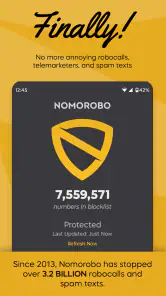 Nomorobo Basic Robocall Block screenshot