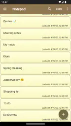 Notepad - simple notes screenshot