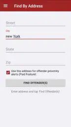 Offender Locator screenshot