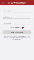 Offender Locator screenshot