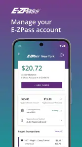 Official E-ZPass NY screenshot