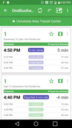 OneBusAway screenshot