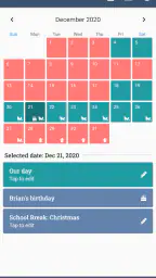 Our Days Co-Parenting Calendar screenshot