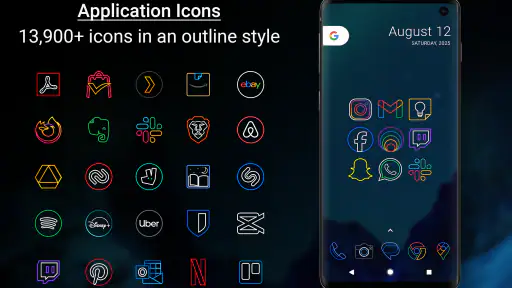Outline Icons - Icon Pack screenshot