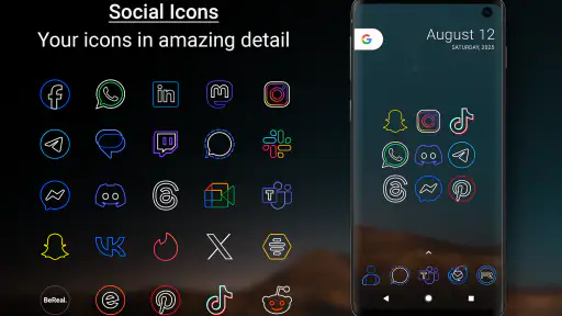 Outline Icons - Icon Pack screenshot
