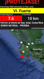 OVSICORI-UNA Alerta Terremotos screenshot