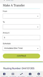 Park National Bank screenshot