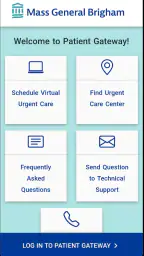 Patient Gateway screenshot