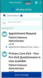 Patient Gateway screenshot