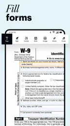 pdfFiller Edit, fill, sign PDF screenshot