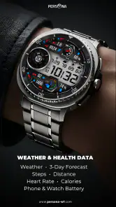 PER12 Digital Watch Face screenshot