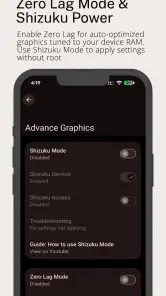 PGT+ : Pro GFX & Optimizer screenshot